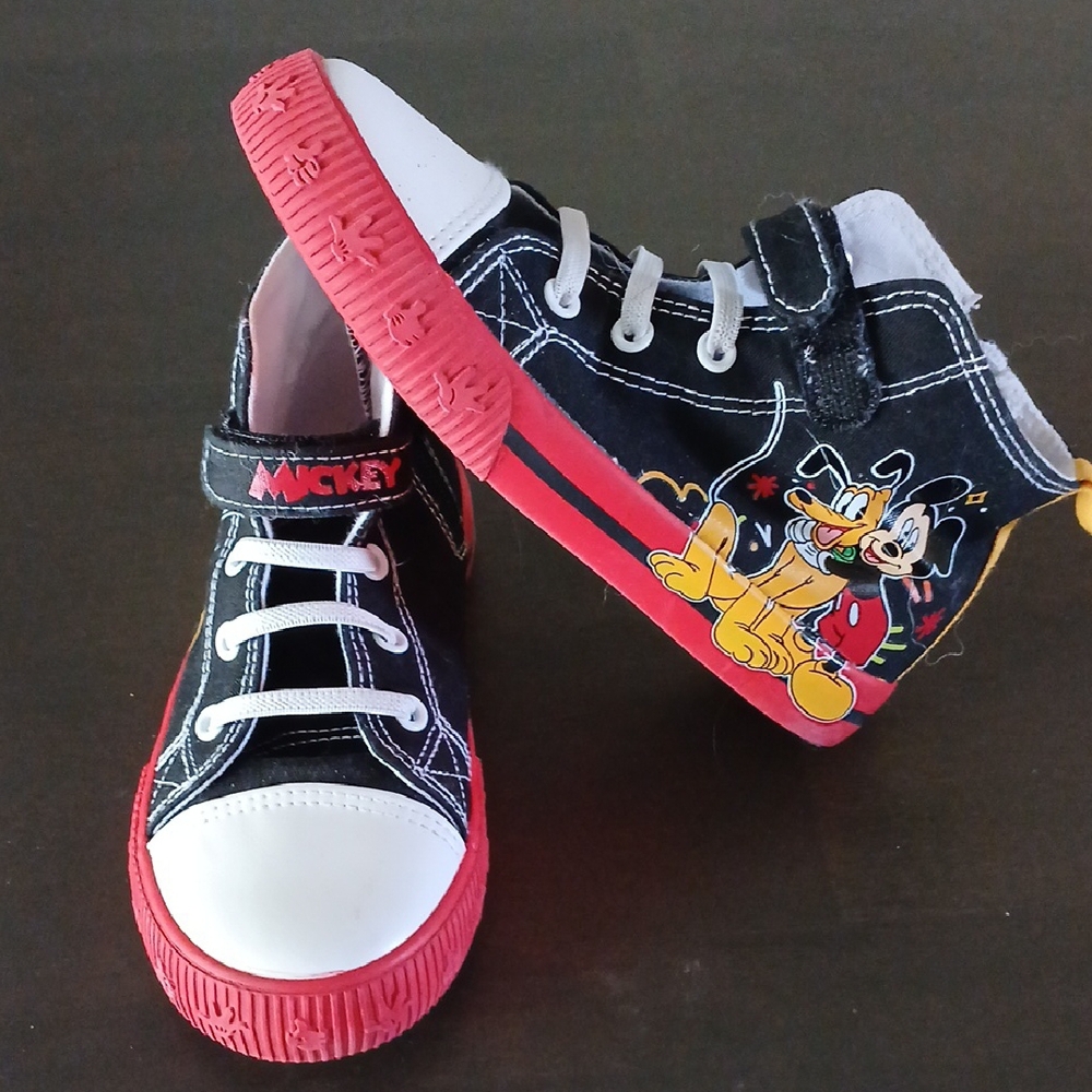 Mickey Mouse Kids Sneakers - Black and Red